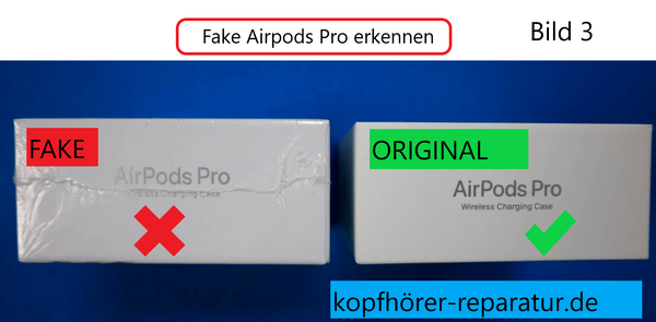 Fake Airpods Pro Verpackung