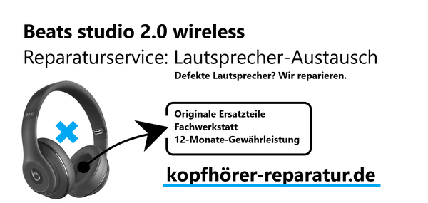 beats studio 2.0 wireless (Lautsprecher-Austausch)