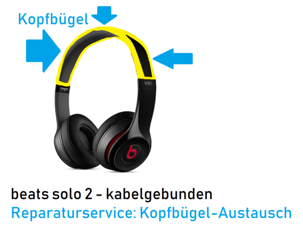 beats solo 2.0 kabelgebunden (Kopfbügel-Austausch)