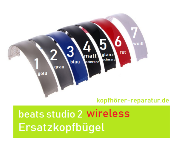 beats studio 2.0 wireless: Kopfbügel-Austausch (original)
