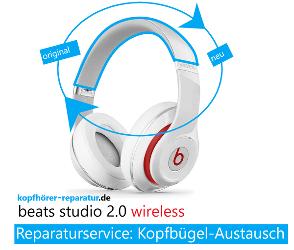 beats studio 2.0 wireless: Kopfbügel-Austausch (Reparaturservice)