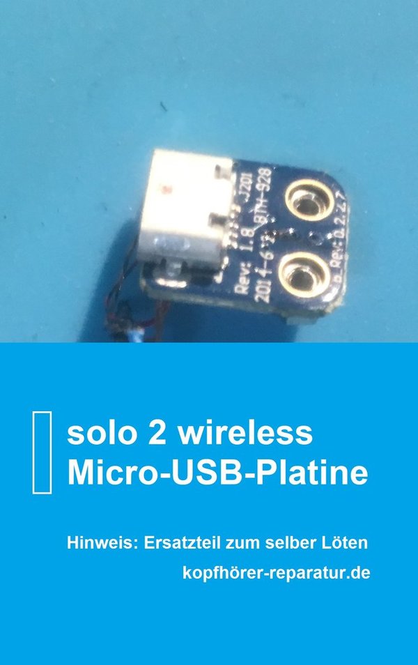 beats solo 2 wireless Micro-USB-Platine (Ersatzplatine-komplett)