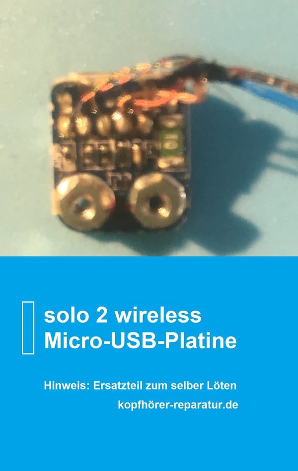 beats solo 2 wireless Micro-USB-Platine (Ersatzplatine-komplett)
