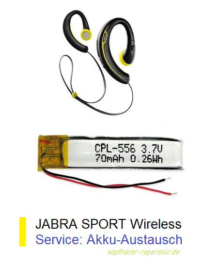 Jabra Sport wireless : Akku-Austausch
