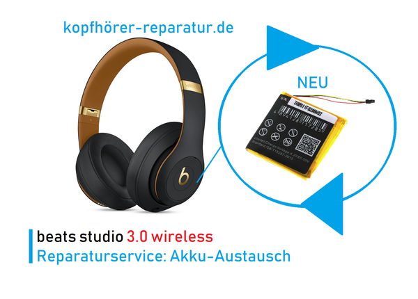 beats studio 3.0 wireless (Akku-Austausch)