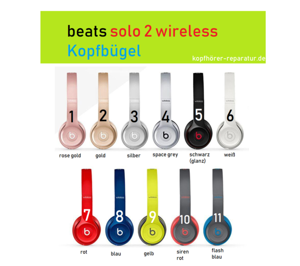 beats solo 2.0 wireless Kopfbügel (neu, original) - verschiedene Farben