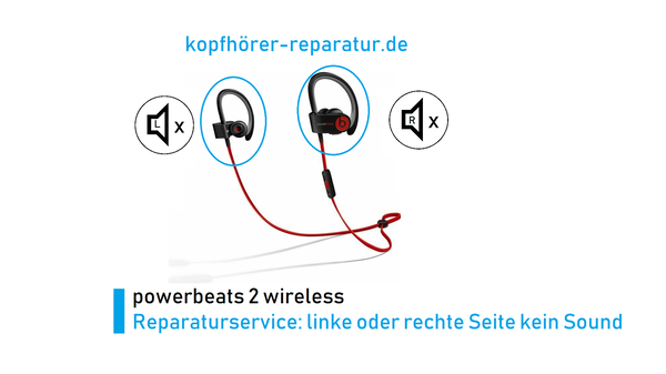 powerbeats 2 wireless : Lautsprecher-Austausch (links oder rechts)