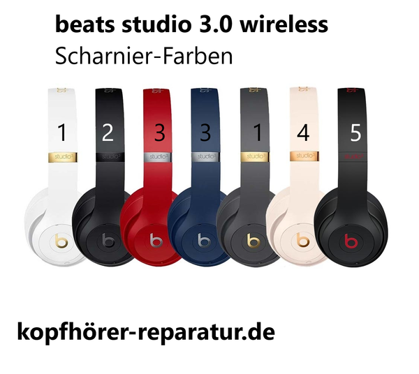 beats studio 3.0 wireless (Scharnier-Austausch: links und rechts)