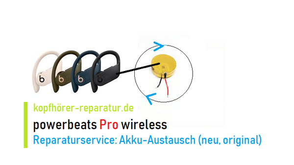 powerbeats Pro wireless: Akku-Austausch