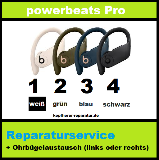 powerbeats Pro wireless: Ohrbügelaustausch (links oder rechts)