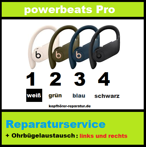 powerbeats Pro wireless: Ohrbügelaustausch (links und rechts)