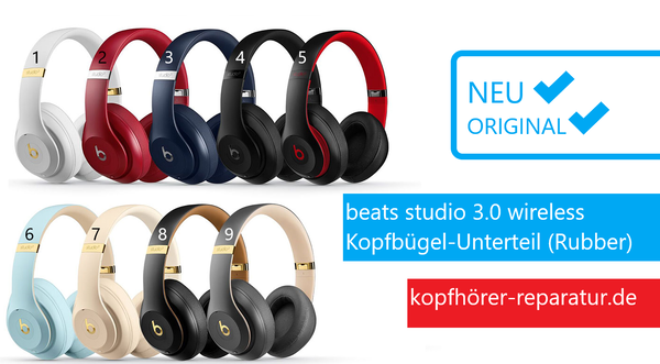 beats studio 3 wireless (Kopfbügel-Unterteil: original, neu )