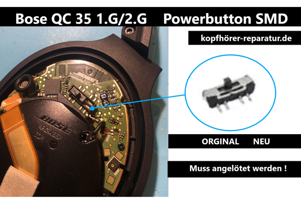 Bose QC 35 Power-Button (SMD)