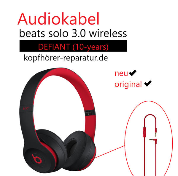beats solo 3.0 wireless defiant:  Audiokabel (original)