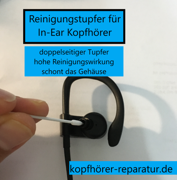 Reinigungstupfer für In-Ear Kopfhörer (Baumwolle)