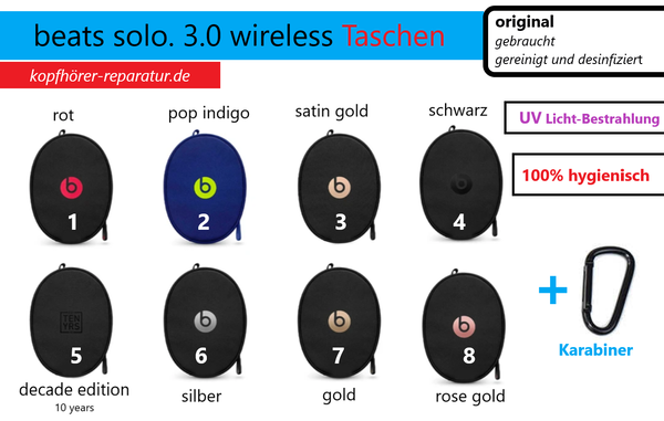 beats solo 3.0 wireless Tasche (original, gebraucht)
