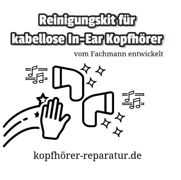 Reinigungskit für kabellose In-Ear Kopfhörer (9 Teile)