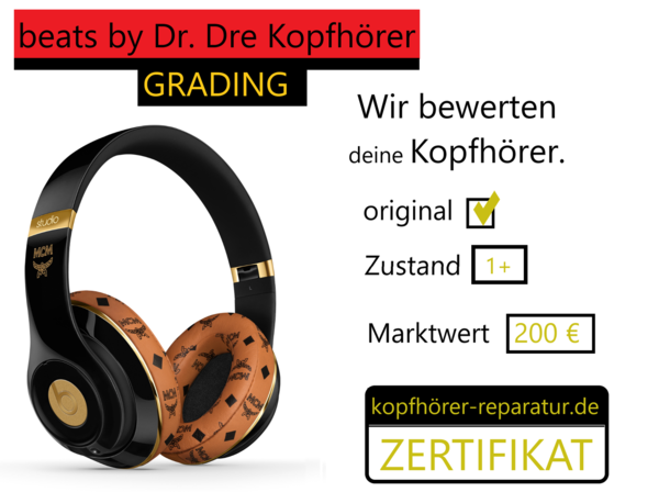 Grading mit Zertifikat für beats by Dr. Dre Kopfhörer