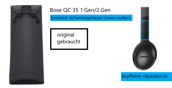 bose qc 35 (1./2.Gen): Scharniergehäuse (original, gebraucht)