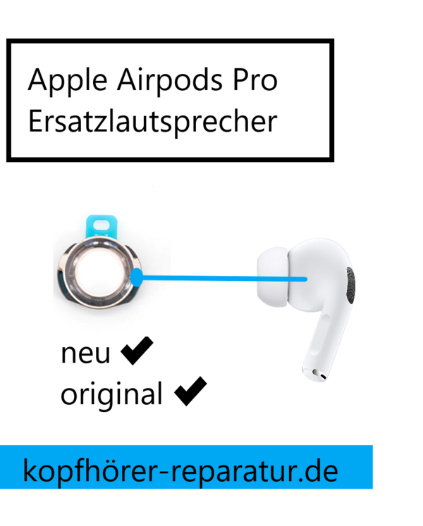 Apple Airpods Pro: Ersatzlautsprecher (original, neu)