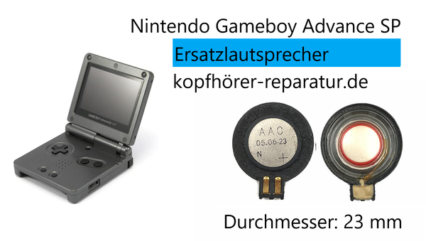 Nintendo Gameboy Advance SP: Lautsprecher