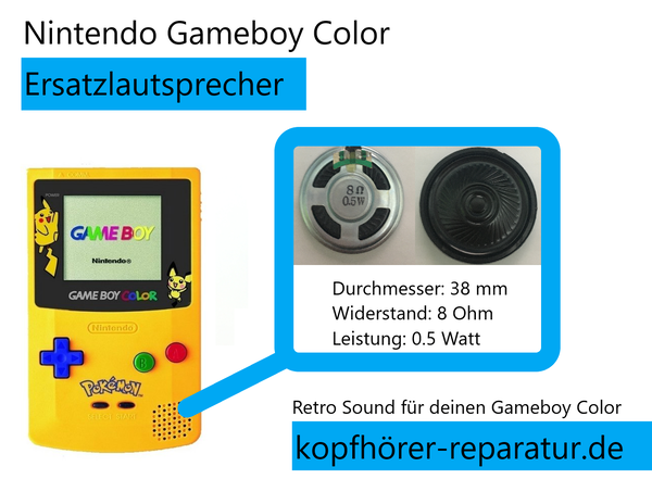 Nintendo Gameboy color: Lautsprecher