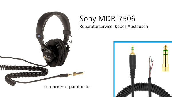 Sony MDR-7506: Kabel-Austausch