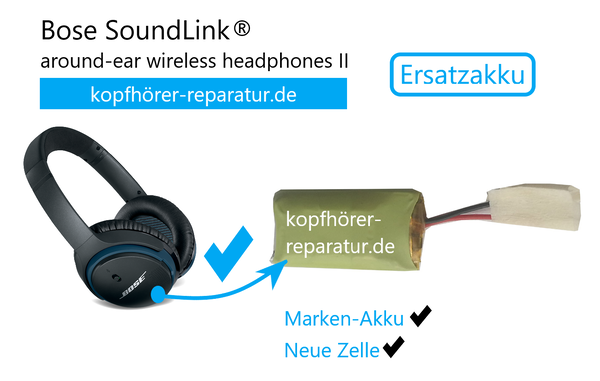 Bose SoundLink around-ear II BT-Kopfhörer: Ersatzakku