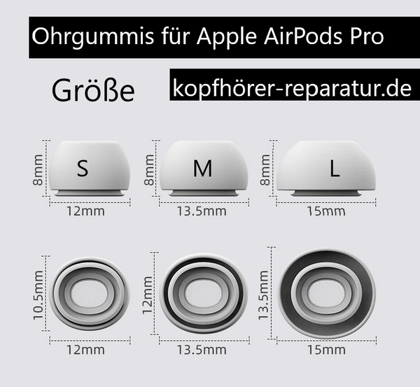 Ohrgummis für Apple Airpods Pro (Set)