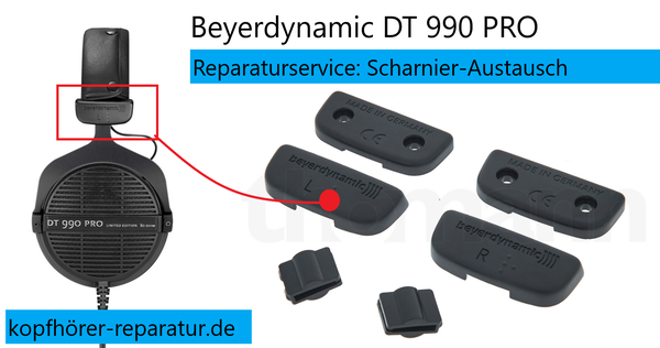 beyerdynamic dt 990 pro: Scharnier-Austausch