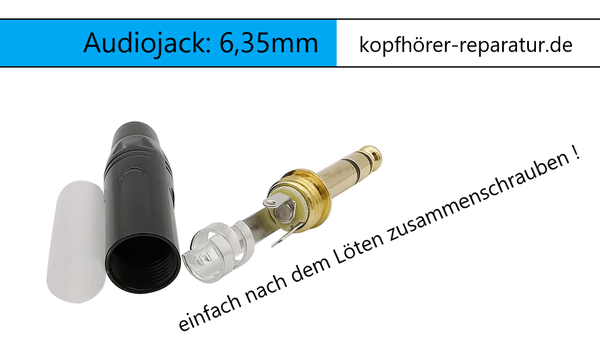 6.35 mm Audiojack (3 Pole/ Stereo) (Universal)