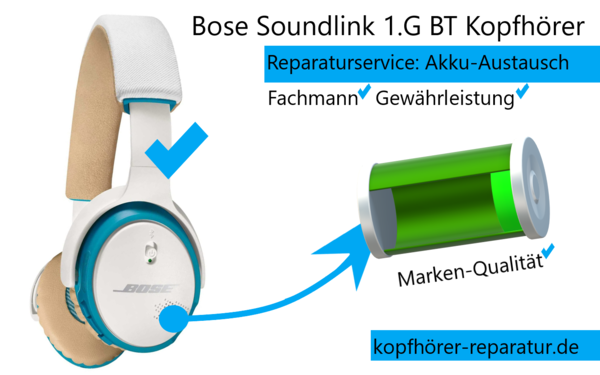Bose Soundlink 1.Gen Bluetooth Kopfhörer: Akku-Austausch