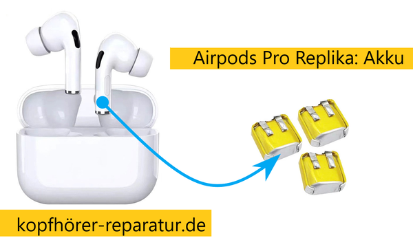 Airpods Pro REPLIKA: Akku