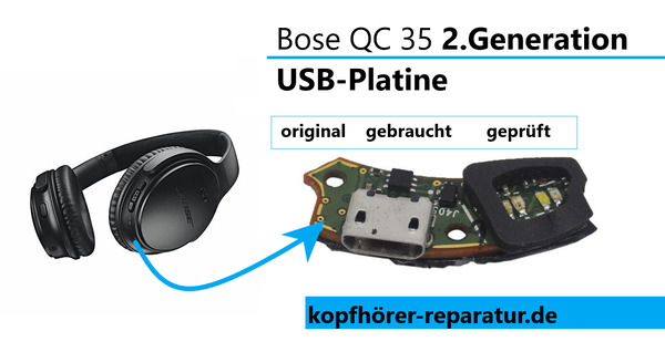 Bose QC 35 (2.Gen): USB-Platine (original)