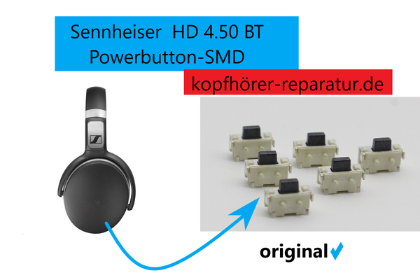Sennheiser HD 4.50: Powerbutton-SMD