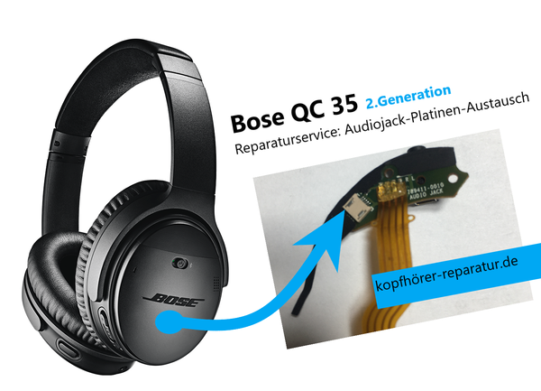 Bose QC 35 2.Generation: Audiojack-Platinen-Austausch