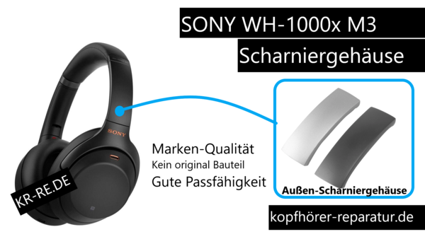 sony wh-1000x m3: Scharniergehäuse (Außen)