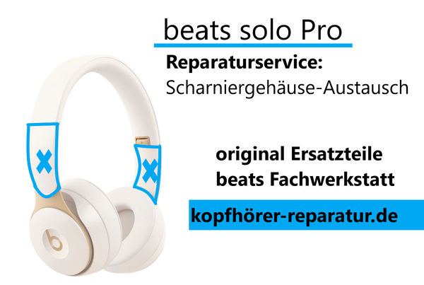 beats solo Pro: Scharniergehäuse-Austausch