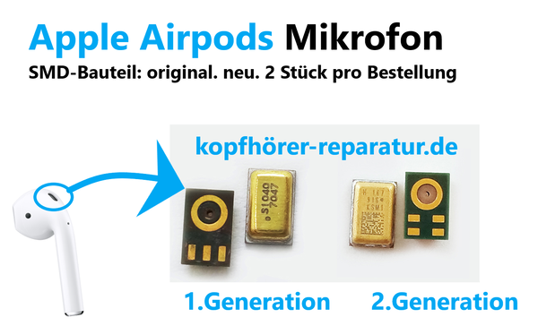 Apple Airpods Mikrofon (SMD-Bauteil)