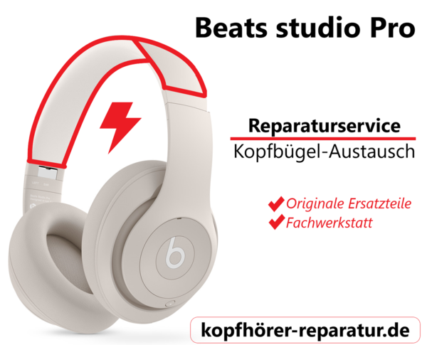 beats studio Pro: Kopfbügel-Austausch