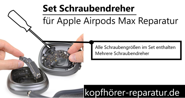 Apple Airpods Max: Schraubendreher-Komplettset (6 Teile)