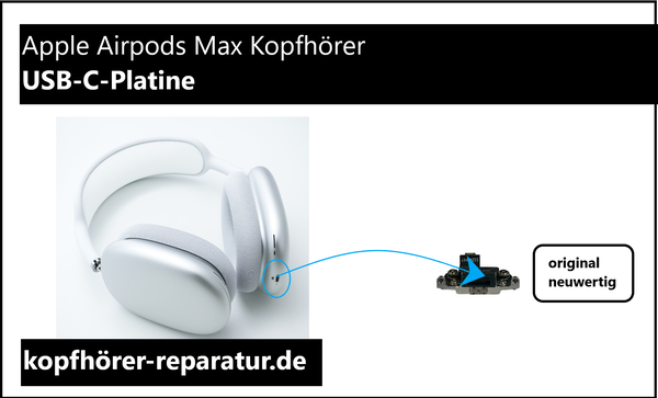 Apple Airpods Max Kopfhörer: USB-C-Platine (original, neuwertig)