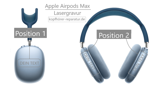 Apple Airpods Max Laser (Text-Gravur)