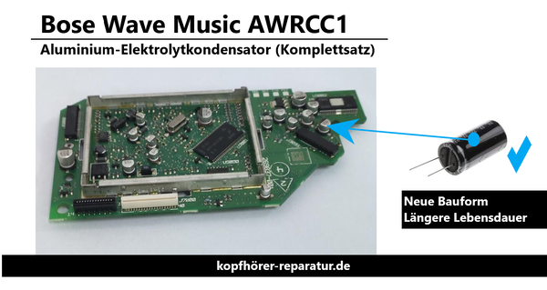 Bose Wave Music AWRCC1 (Alu-Elektrolyt-Kondensatoren) Komplettsatz