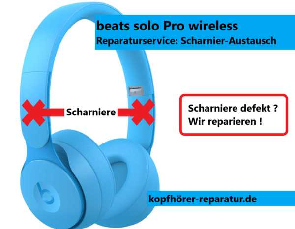 beats solo Pro wireless: Scharnier-Austausch (Service)